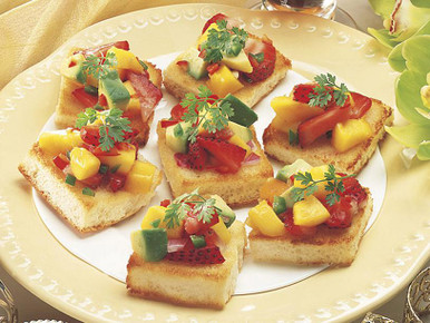 Exotic Tropical Bruschetta Recipe | King's Hawaiian