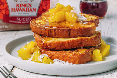 Coconut French Toast with Caramelized Pineapples