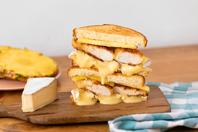 Fried Chicken Katsu & Pineapple Sandwich