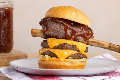 Short Rib Double-Decker Burger