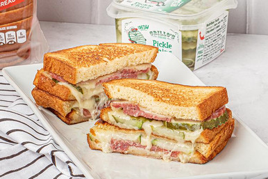 Salami &amp; Grillo Pickle Grilled Cheese