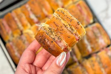 Pull Apart Ham & Swiss Bites