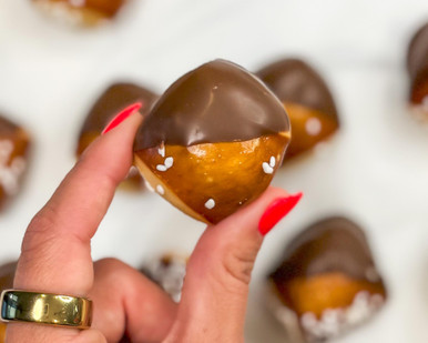 Chocolate Dipped Pretzel Bites