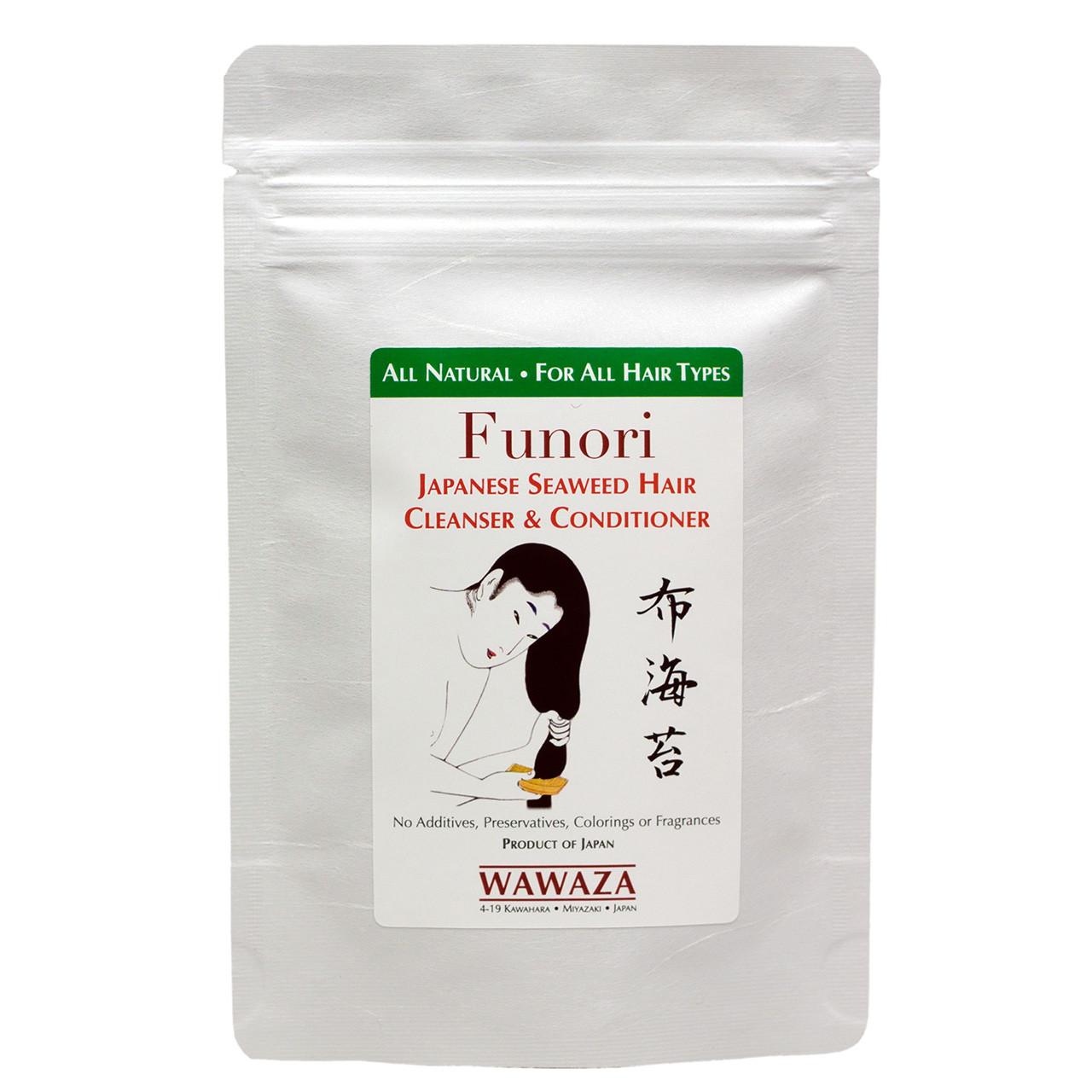 Funori Japanese Seaweed Hair Cleanser and Conditioner - WAWAZA