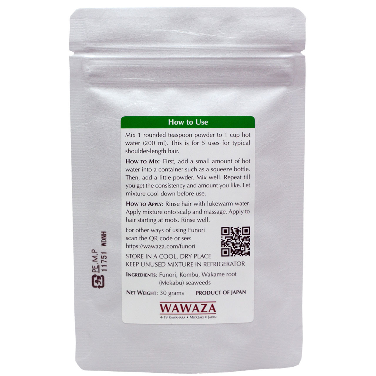 Funori Japanese Seaweed Hair Cleanser and Conditioner WAWAZA