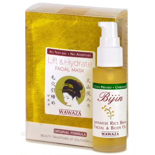 Lift and Hydrate Japanese Facial Mask Powder with Volcanic Ash and Bijin Rice Bran Oil