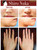 Face and hands picture before and after use