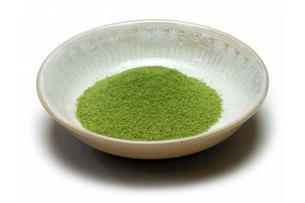 Matcha shio, a traditional Japanese seasoning made with matcha and sea salt