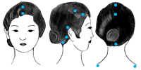 The soft, rounded pins stimulate nerve endings and pressure points (called Tsubo)