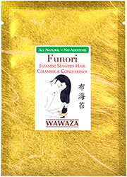 Triple-seaweed Japanese traditional formulation. Natural, nutrient-rich alternative to chemical-based hair care products.