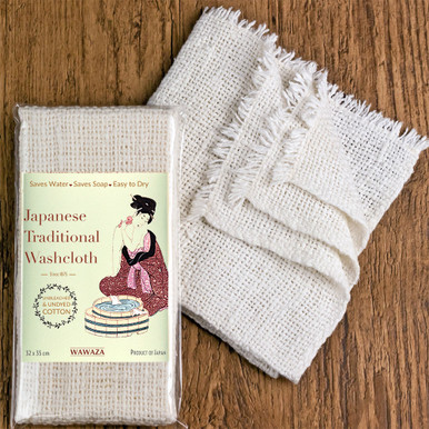 Traditional Japanese Hand Size Washcloth WAWAZA