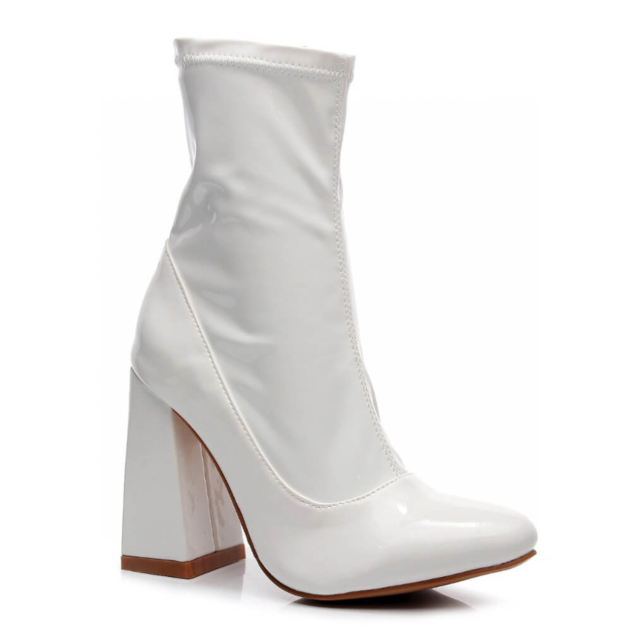 BellaDonna White Nappa Leather Boot with Lambskin Leather Lining – DANIELLA  SHEVEL