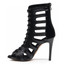 Hunter - Made to Order - Open Toe Lace Up Cut Out Ankle Bootie