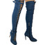 Leilani - Made to Order - Closed Toe Lace Up Over The Knee Boot