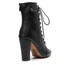 Another Moment - By Kiira Harper - Black - Closed Toe Lace Up Bootie With Tongue