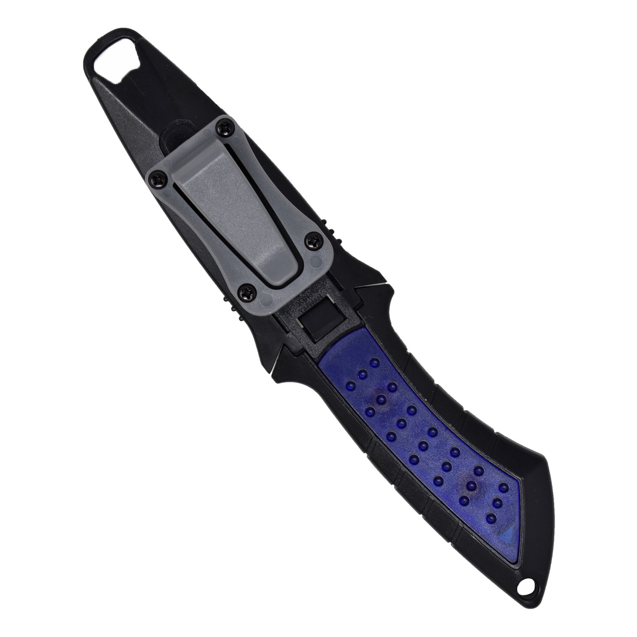 Scuba Choice Diving Low Volume Stainless Steel Blunt Tip BCD Knife, Blue