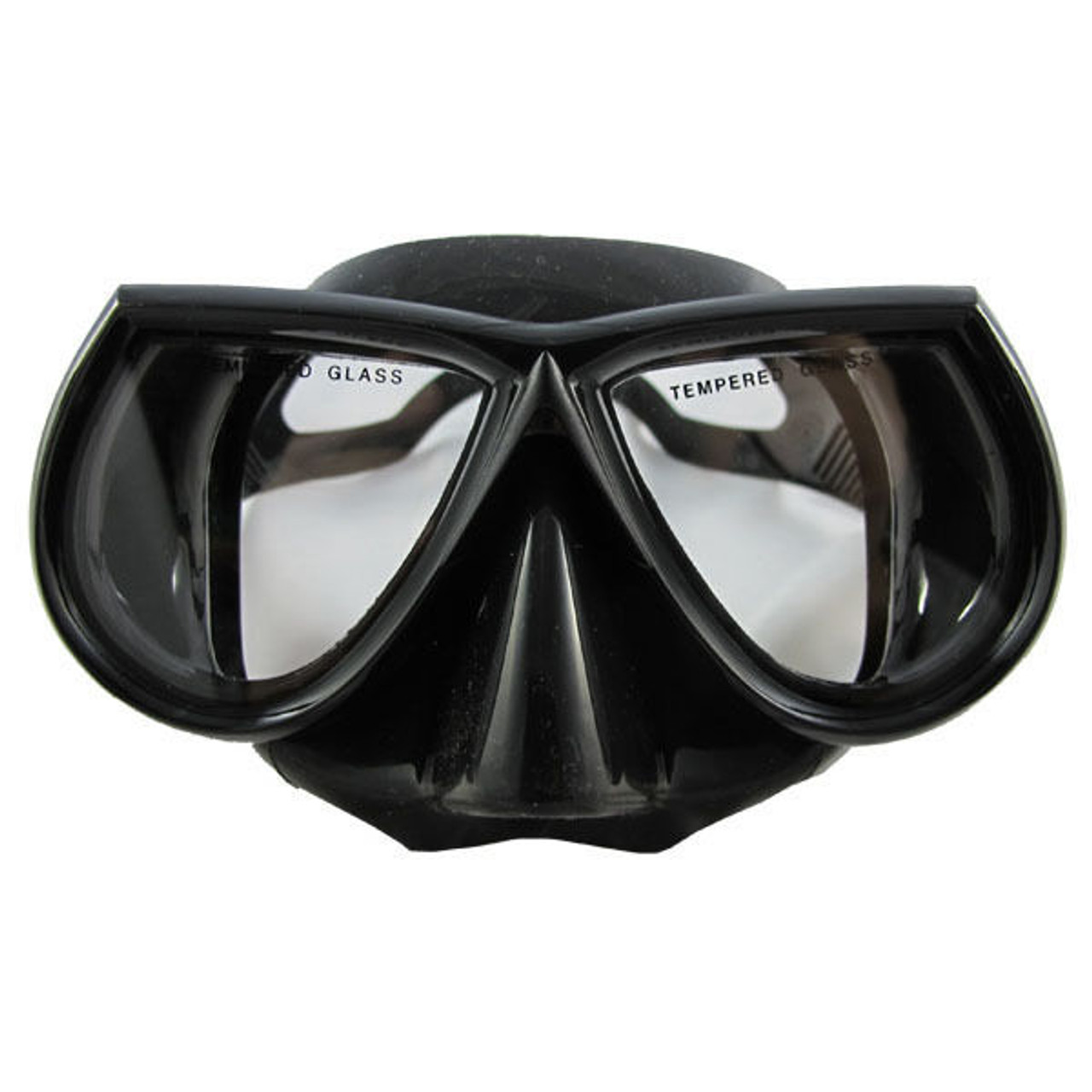 Scuba Diving Spearfishing Free Dive Low Volume Black Silicone Mask -  scubachoice