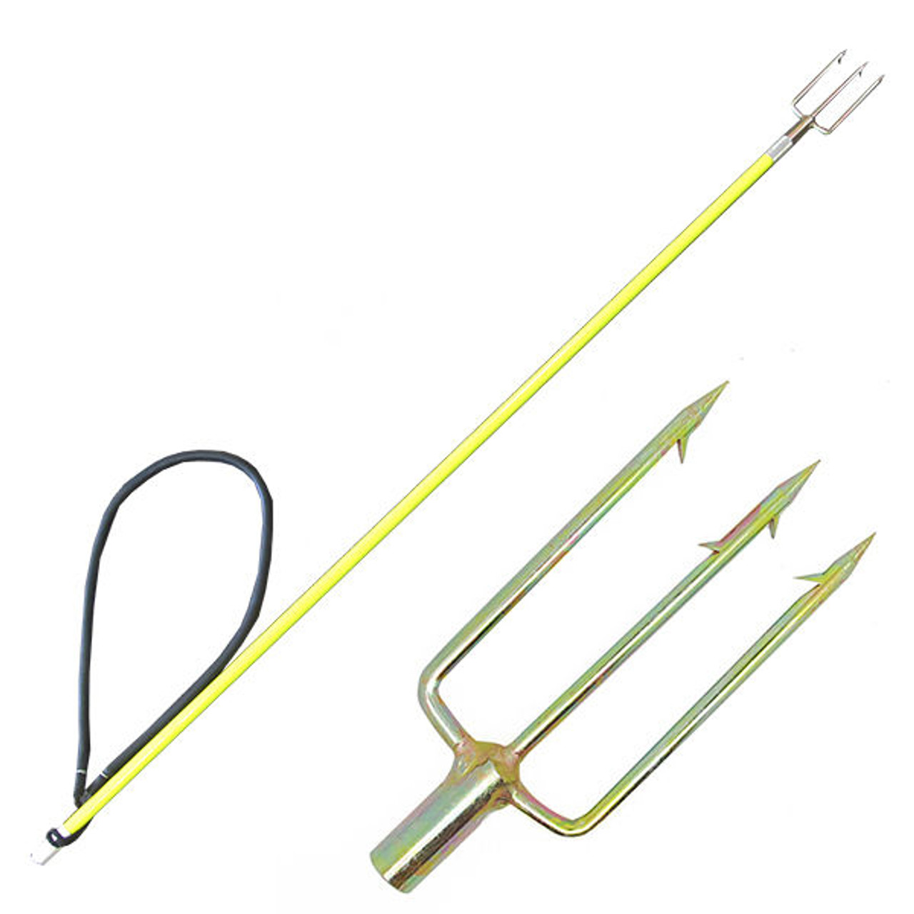 Spearfishing 3.5ft Fiber Glass Pole Spear Hawaiian Sling w/ 3 prong harpoon  tip - scubachoice
