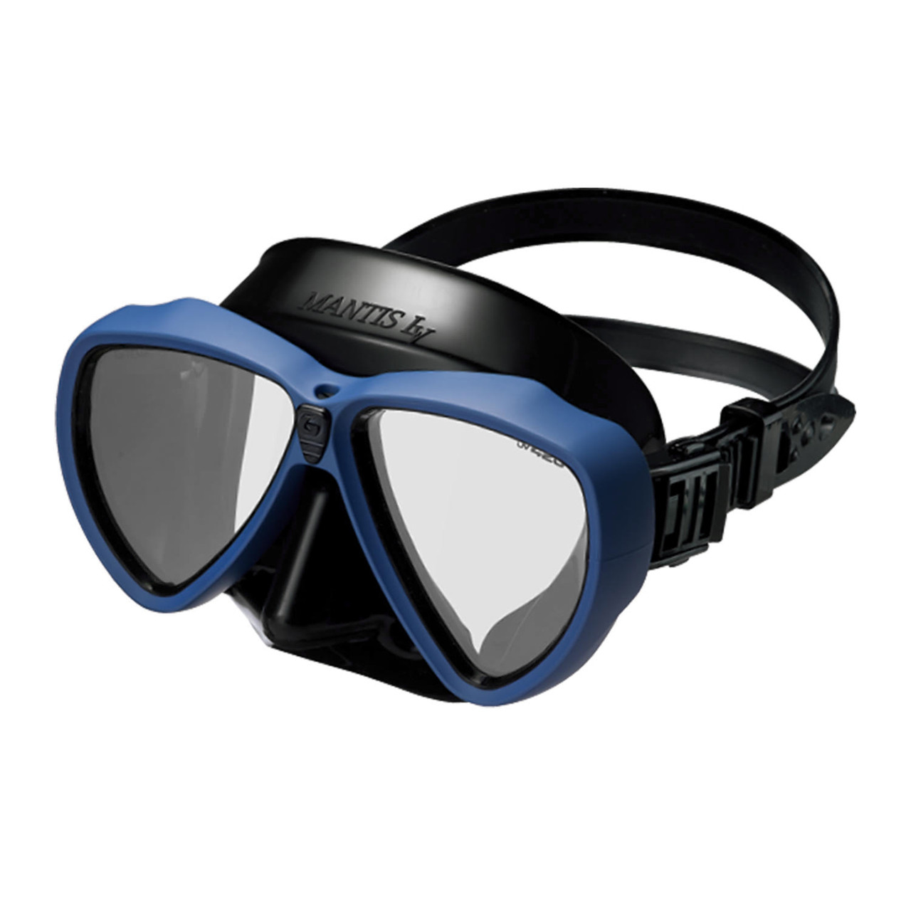 Gull Mantis LV RX Nearsighted Black/Capri Blue Dive Mask, RX-7.0
