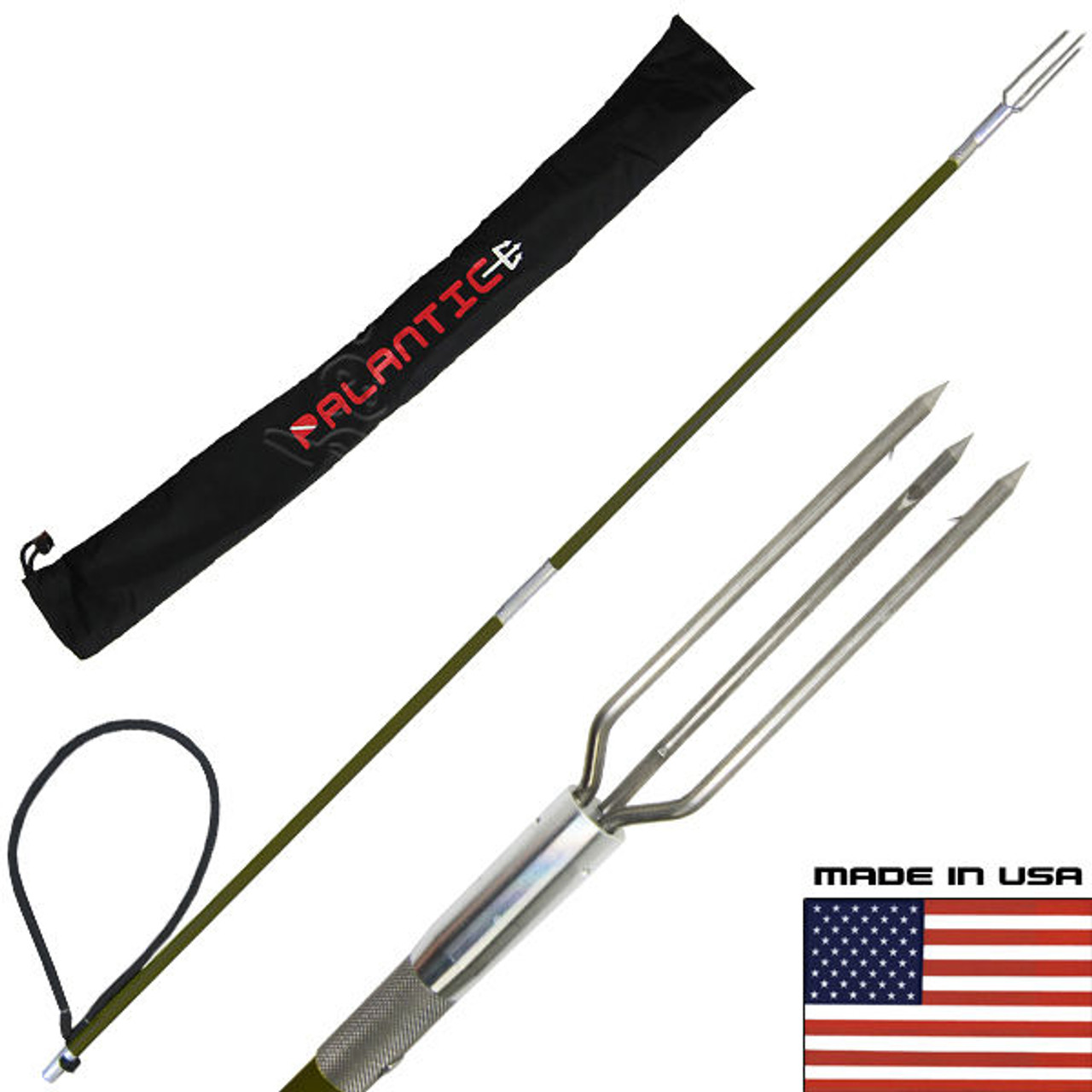 4.5' Travel 2Piece Spearfishing Carbon Fiber Pole Spear Lionfish