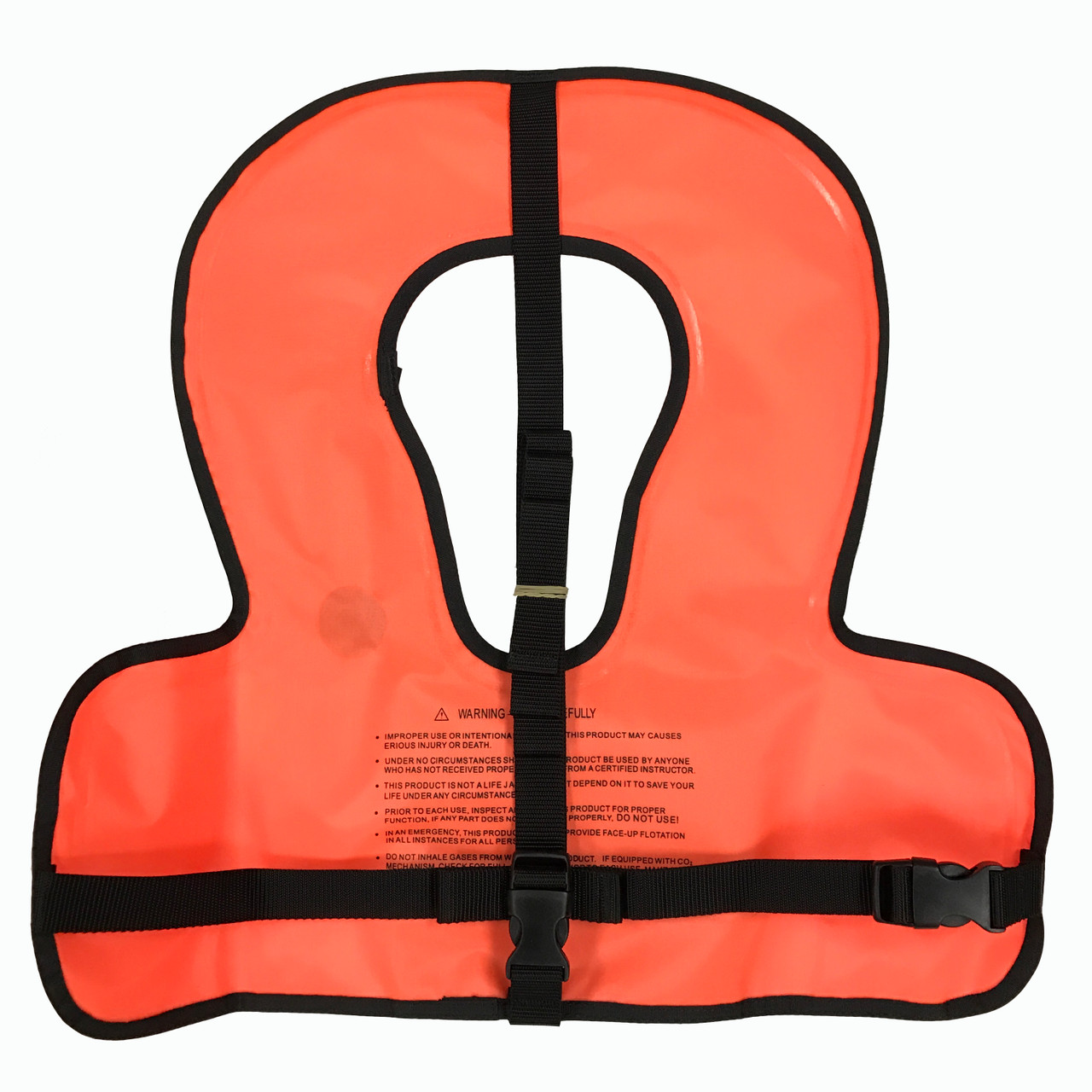 Scuba Choice Kids Snorkel Vest with Front Pocket & Whistle, Orange
