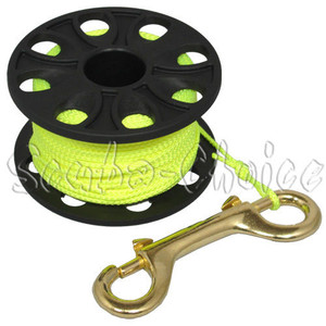  Scuba Diving Reel, Aluminum Alloy Wreck Cave Finger Spool with  30m/100ft High Visibility Line and Double-Ended Bolt Snap Clip Fits for  Outdoor Diving Activities Fluorescent Green : Sports & Outdoors