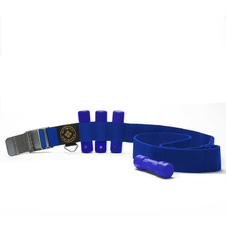 Scuba Diving Blue Weight Belt w/4PCs Blue Slug Weights Set