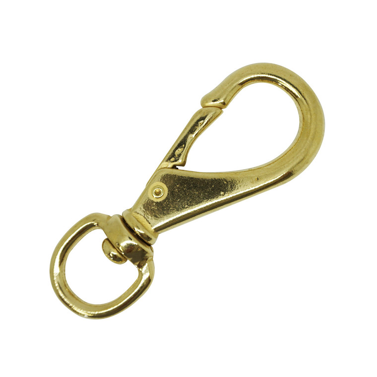 Scuba Choice 4.4" Brass Swivel Eye Snap Hook Clip #3, 13.3mm Opening