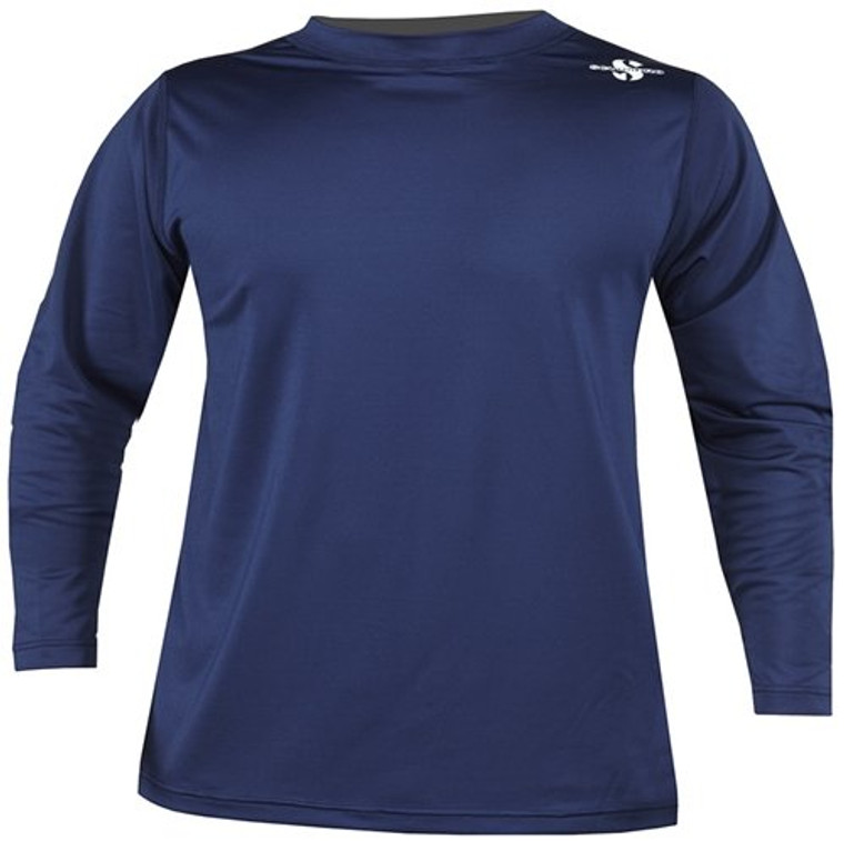 Scubapro Loose Fit Rash Guard Channel Flow Long Sleeve - Navy