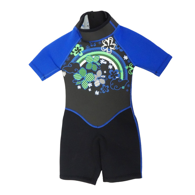 Kiddi Choice Kids 2.5mm Neoprene Short Sleeve Wetsuit Black/Blue