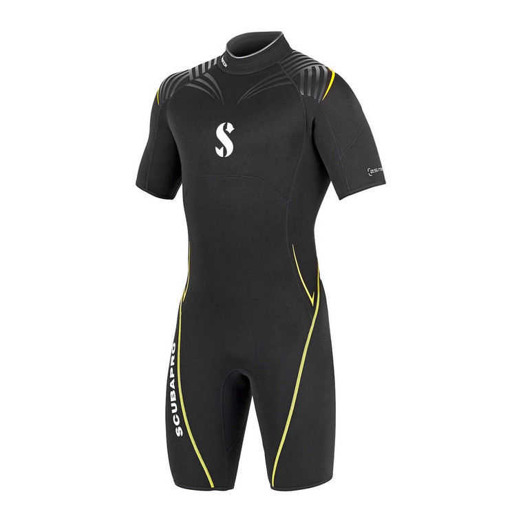 Scubapro DEFINITION SHORTY 2.5MM Men's Wetsuit 2019 - Black/Yellow M