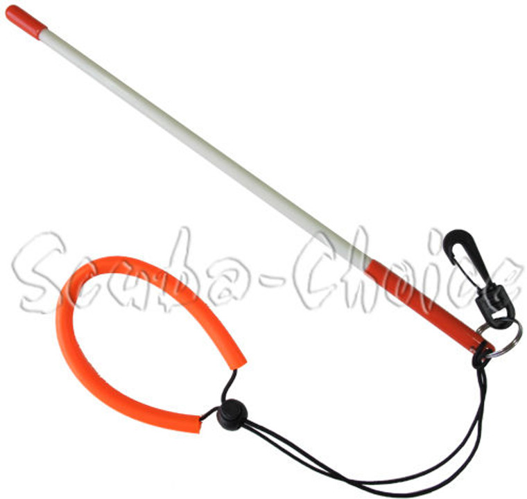 Scuba Diving 13-3/4" Fiber Glass Lobster Tickle Pointer Stick w/ Clip & Lanyard