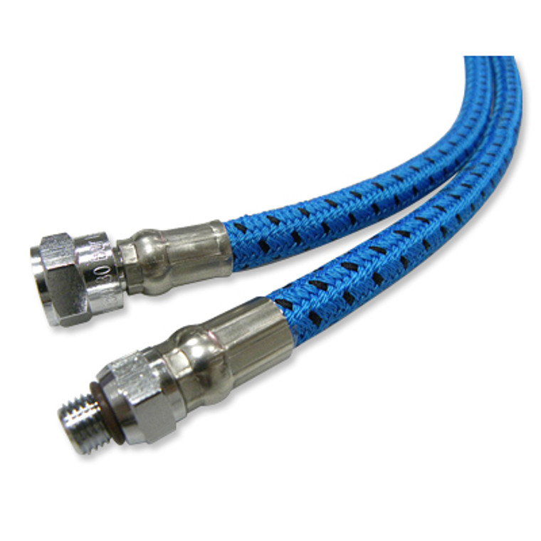 Scuba Choice 28" Low Pressure Nylon Braided Hose for 2nd Stage Reg and Octo, Blue