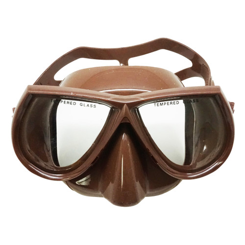 Palantic Spearfishing Free Dive Low Volume Brown Silicone Mask - scubachoice