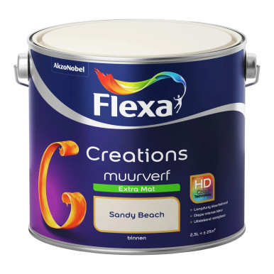 Flexa Creations Muurverf Extra Mat - 2,5 liter Sandy Beach