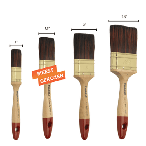 ProGold Platte Kwast Exlusive Red