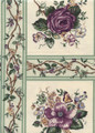Hunter Green/Violet Rose Garden Trellis Blocks