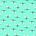 FURRY AND BRIGHT: Turquoise Dog Bone Presents by Andover Fabrics