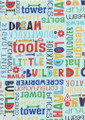 LITTLE BUILDER: Jumbled Construction Words on Lt. Blue