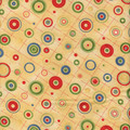 Where the Boyz Are Geometric Circles Tan by Benartex Fabrics, SKU # 2105-07