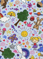 Blank Textiles COLOR MY WORLD: Doodles on Lt. Blue