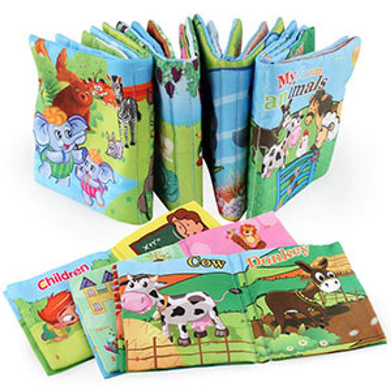 Fabric Novelty Prints Cloth Book Panels