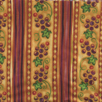 Wine Tasting Grape Border Stripe