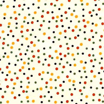 Bright Polka Dots on Cream