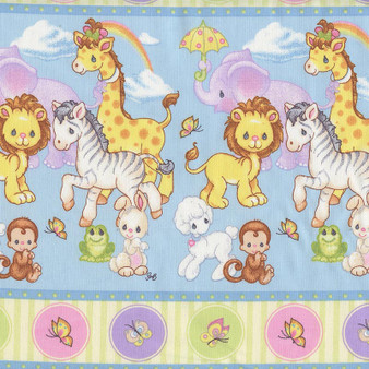 Precious Moments Noah's Animals Border Stripe