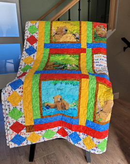 Bear Color Blocks "Quilt Sew Easy" Complete Baby Quilt Kit