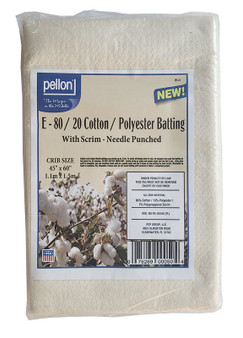 Nature's Touch Natural 80/20 Cotton/Polyester Crib Sized Batting