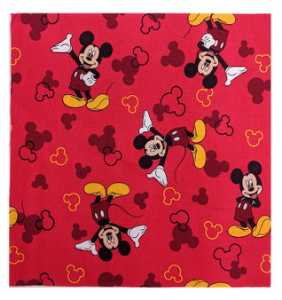 Mickey Mouse on Red  - 8 1/2" Sq