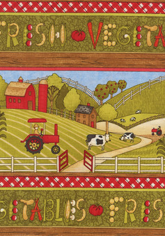 Farmland Farm Fresh Border Stripe by Debbie Mumm