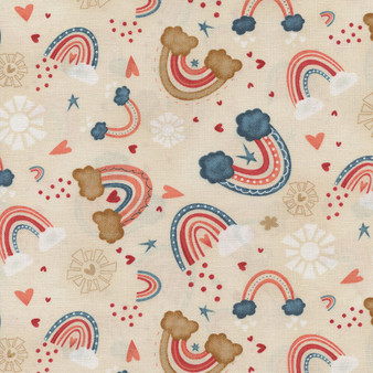 Our Greatest Gift - Rainbows of Love on Cream by Henry Glass, SKU# 773-44